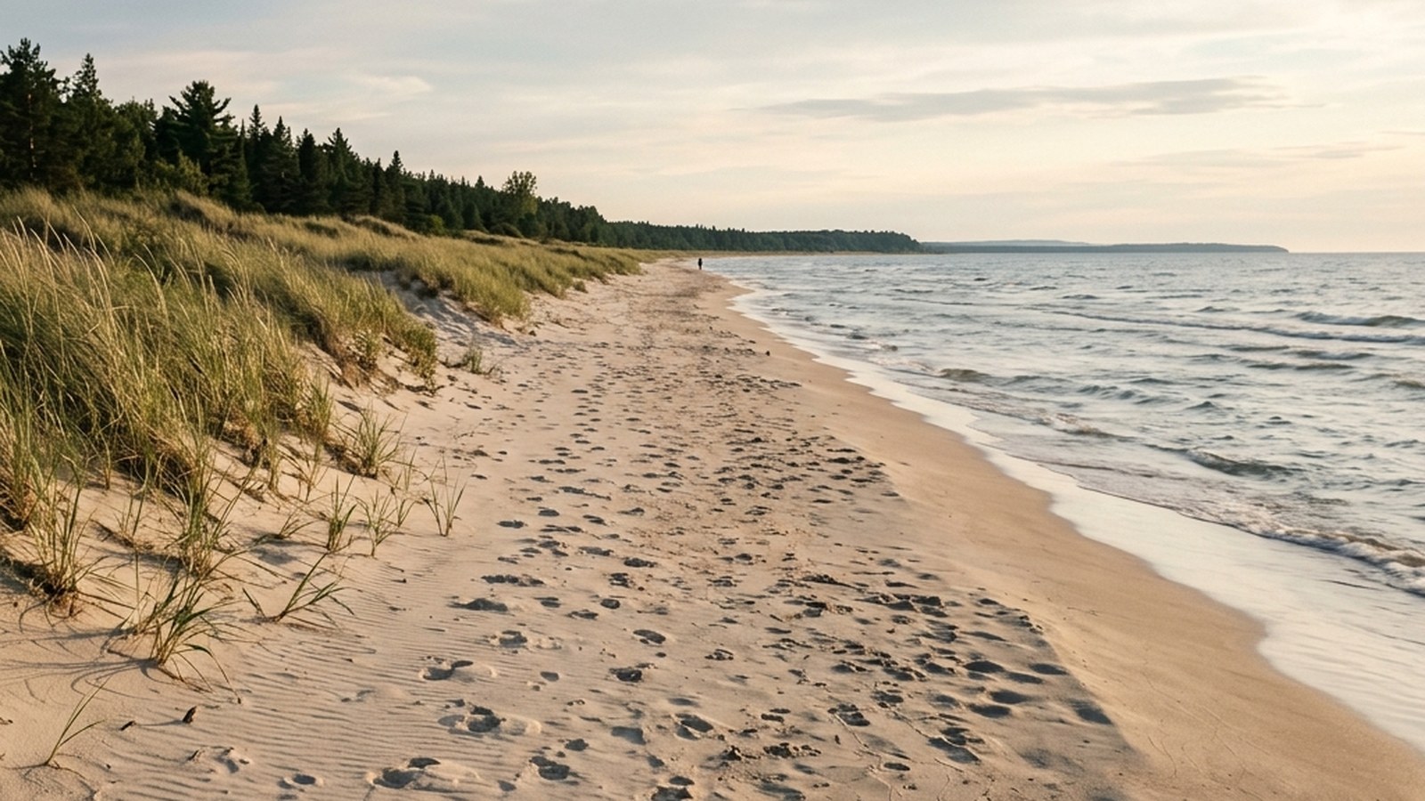 Beach Area 1 to Area 6: Soft-Sand Route