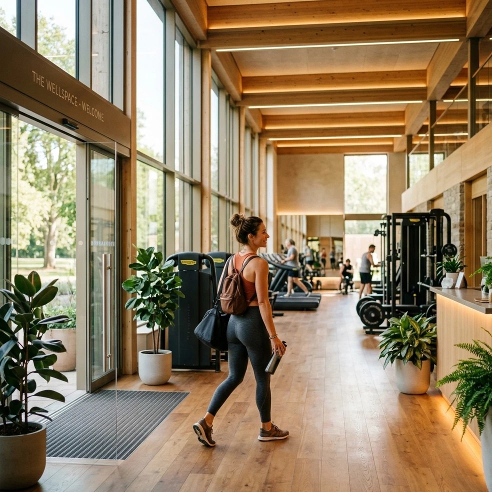 Peer-reviewed evidence on social-physique anxiety in exercise: Ginis 2012 chapter, Gilovich 2000 spotlight effect, Hofmann 2012 CBT meta-analysis, Fit