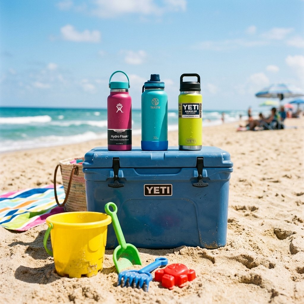 Hydration for Active Kids on the Beach