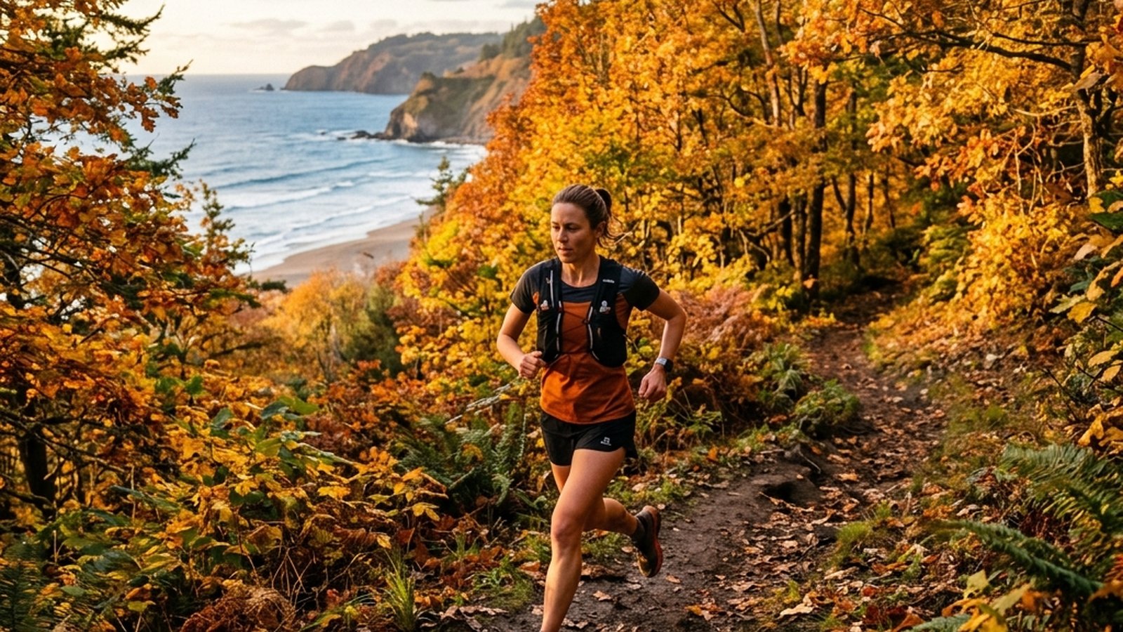 October fitness in Wasaga Beach: why cool weather is faster, the peak-colour visual stimulus, the October race calendar, layering protocols, and the t