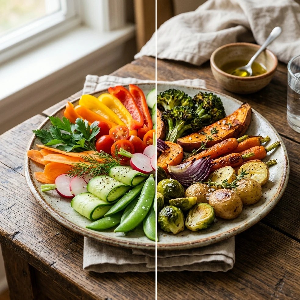 Raw vs. Cooked Vegetables