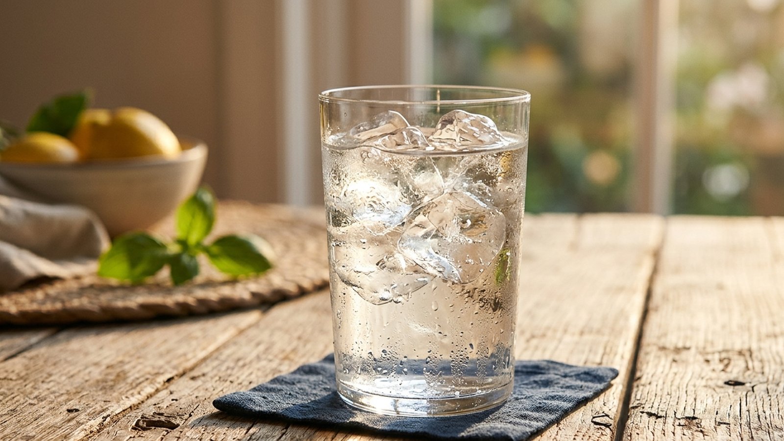 Clean drinking water and hydration essentials in a modern fitness setting